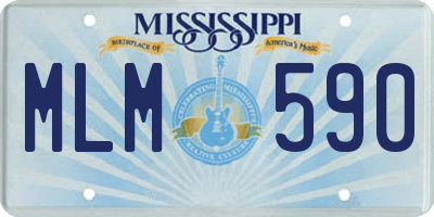 MS license plate MLM590