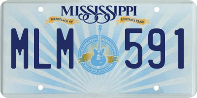 MS license plate MLM591