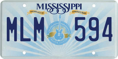 MS license plate MLM594
