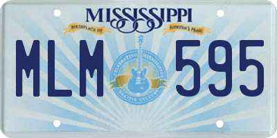 MS license plate MLM595