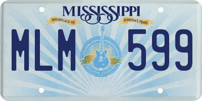 MS license plate MLM599