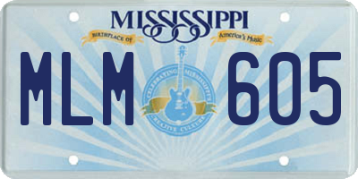 MS license plate MLM605
