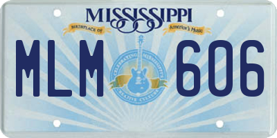 MS license plate MLM606