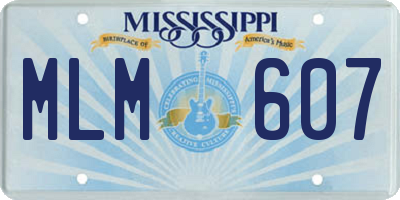 MS license plate MLM607