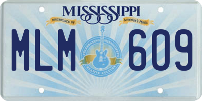 MS license plate MLM609