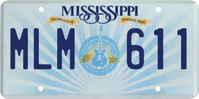MS license plate MLM611