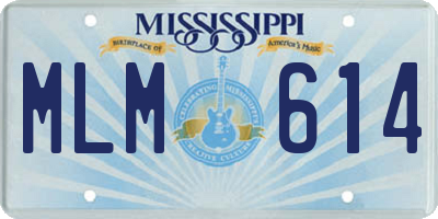 MS license plate MLM614
