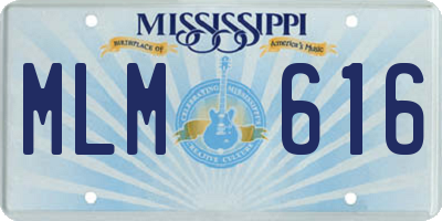 MS license plate MLM616