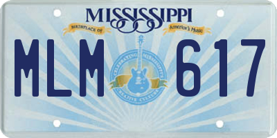 MS license plate MLM617