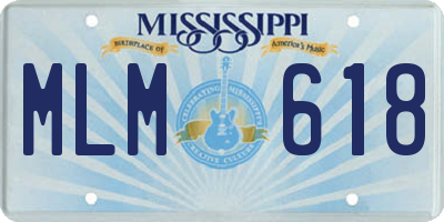 MS license plate MLM618
