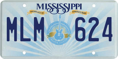 MS license plate MLM624