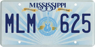 MS license plate MLM625