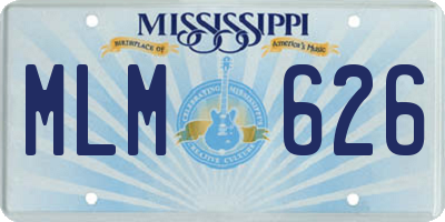 MS license plate MLM626