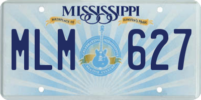 MS license plate MLM627