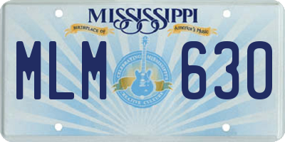 MS license plate MLM630