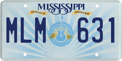 MS license plate MLM631