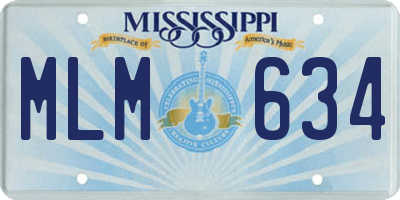 MS license plate MLM634