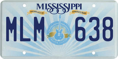 MS license plate MLM638