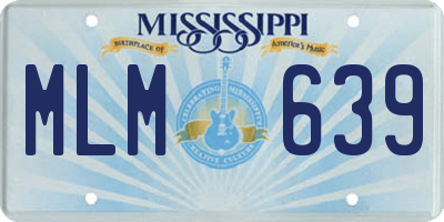 MS license plate MLM639