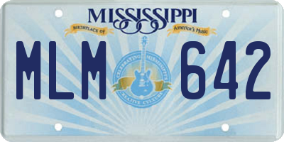 MS license plate MLM642
