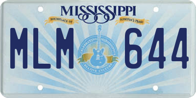MS license plate MLM644