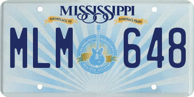 MS license plate MLM648