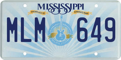 MS license plate MLM649