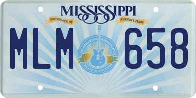 MS license plate MLM658