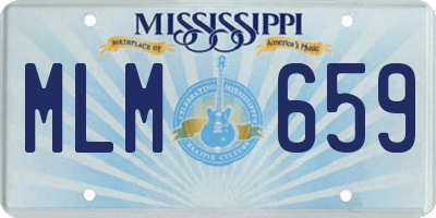 MS license plate MLM659