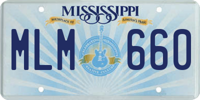 MS license plate MLM660