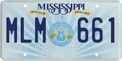 MS license plate MLM661