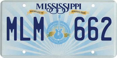MS license plate MLM662
