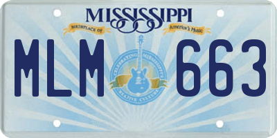MS license plate MLM663