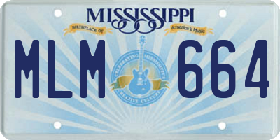 MS license plate MLM664