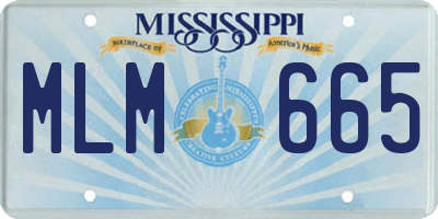 MS license plate MLM665