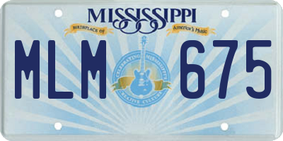 MS license plate MLM675