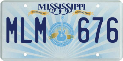MS license plate MLM676