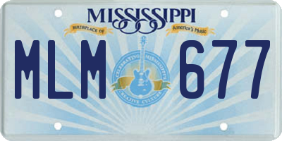 MS license plate MLM677