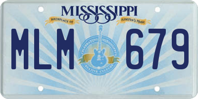 MS license plate MLM679