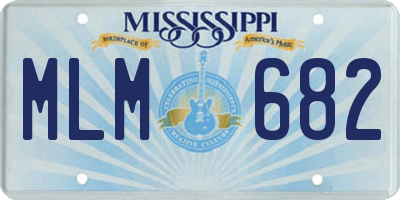 MS license plate MLM682
