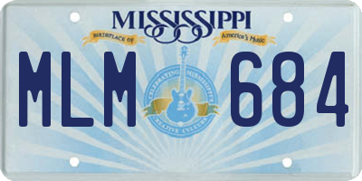 MS license plate MLM684