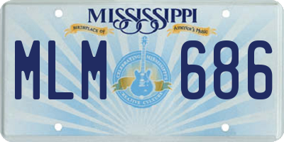 MS license plate MLM686