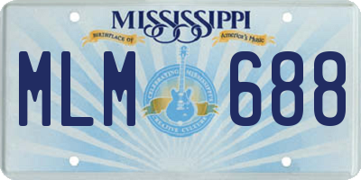 MS license plate MLM688