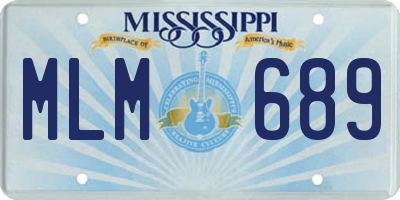 MS license plate MLM689