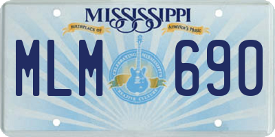 MS license plate MLM690