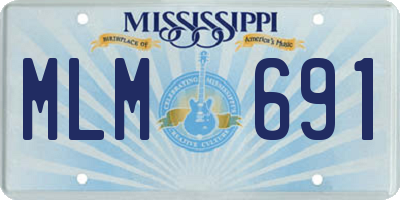 MS license plate MLM691