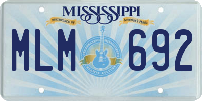 MS license plate MLM692