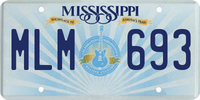 MS license plate MLM693