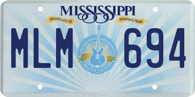 MS license plate MLM694