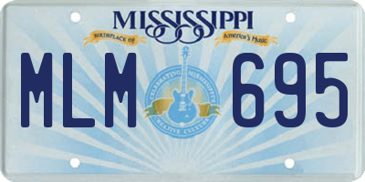 MS license plate MLM695
